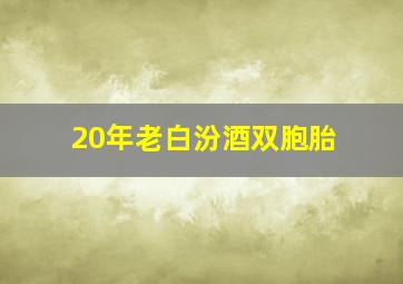 20年老白汾酒双胞胎