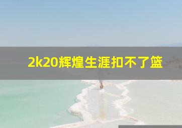 2k20辉煌生涯扣不了篮