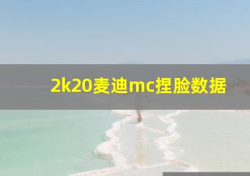 2k20麦迪mc捏脸数据