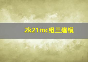 2k21mc组三建模