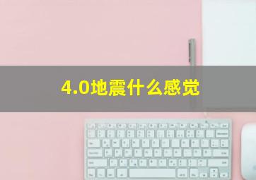 4.0地震什么感觉