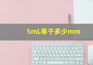 5mL等于多少mm