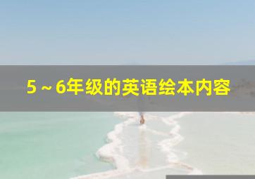 5～6年级的英语绘本内容