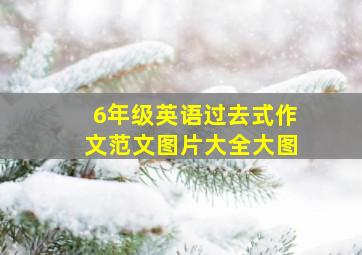 6年级英语过去式作文范文图片大全大图