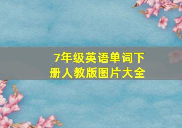 7年级英语单词下册人教版图片大全