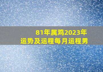 81年属鸡2023年运势及运程每月运程男