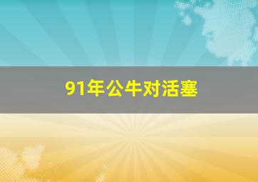 91年公牛对活塞