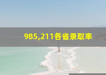 985,211各省录取率