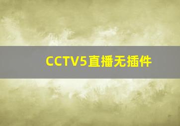 CCTV5直播无插件