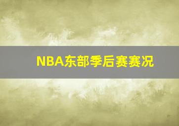 NBA东部季后赛赛况