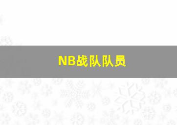 NB战队队员