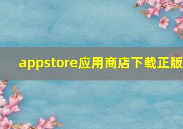 appstore应用商店下载正版