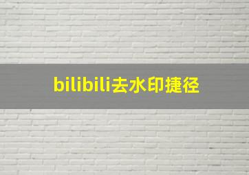 bilibili去水印捷径