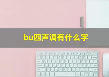 bu四声调有什么字