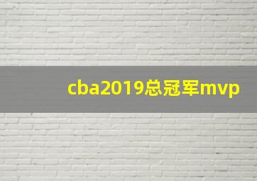 cba2019总冠军mvp