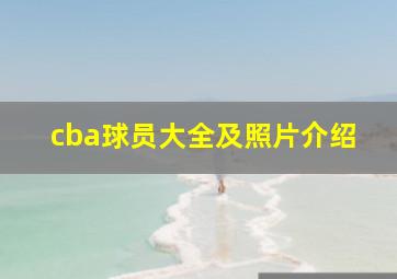 cba球员大全及照片介绍