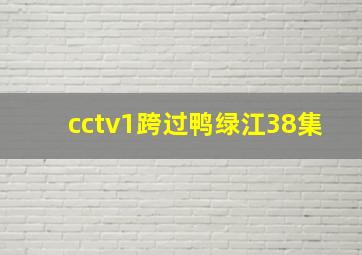 cctv1跨过鸭绿江38集