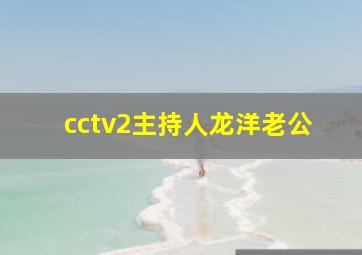 cctv2主持人龙洋老公