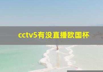 cctv5有没直播欧国杯