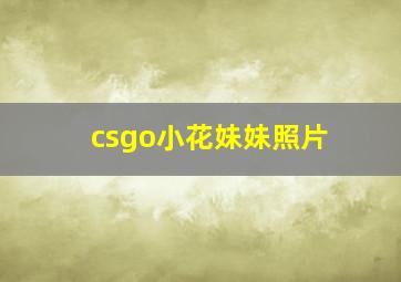 csgo小花妹妹照片