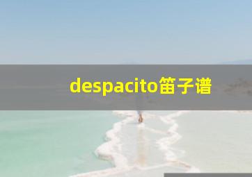 despacito笛子谱