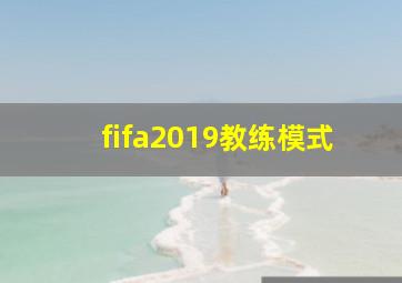 fifa2019教练模式