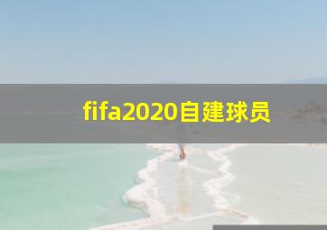 fifa2020自建球员