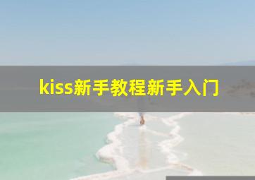 kiss新手教程新手入门