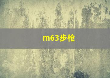 m63步枪