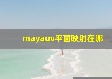 mayauv平面映射在哪