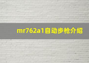 mr762a1自动步枪介绍