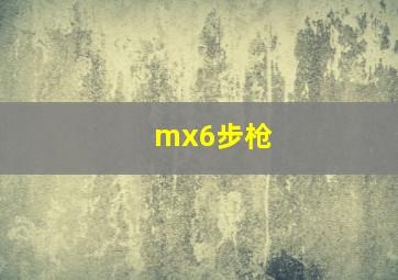 mx6步枪