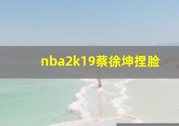 nba2k19蔡徐坤捏脸