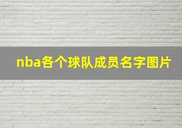 nba各个球队成员名字图片