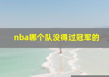 nba哪个队没得过冠军的