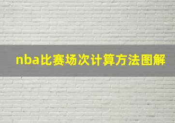 nba比赛场次计算方法图解