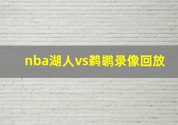 nba湖人vs鹈鹕录像回放