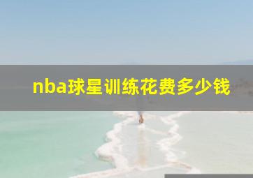 nba球星训练花费多少钱