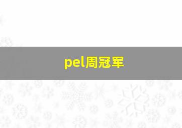 pel周冠军