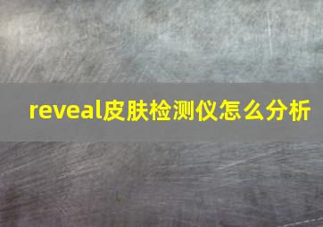 reveal皮肤检测仪怎么分析