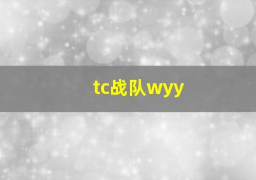 tc战队wyy