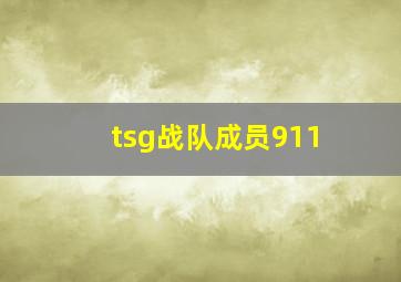 tsg战队成员911