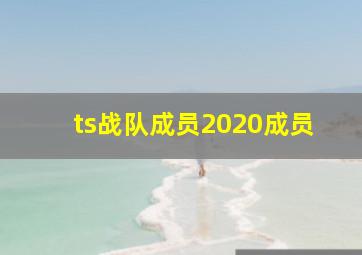 ts战队成员2020成员