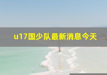 u17国少队最新消息今天