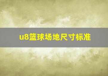 u8篮球场地尺寸标准