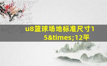 u8篮球场地标准尺寸15×12平