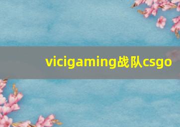 vicigaming战队csgo