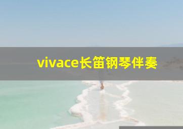 vivace长笛钢琴伴奏