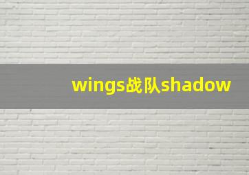 wings战队shadow