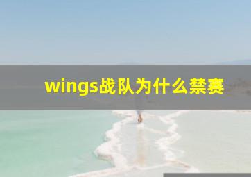 wings战队为什么禁赛